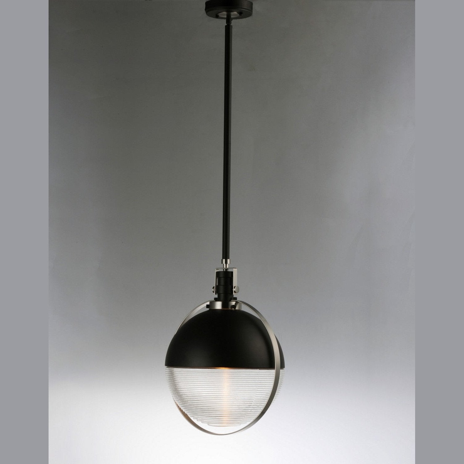 Maxim - 10080CLBKSN - LED Pendant - Axiom - Black / Satin Nickel