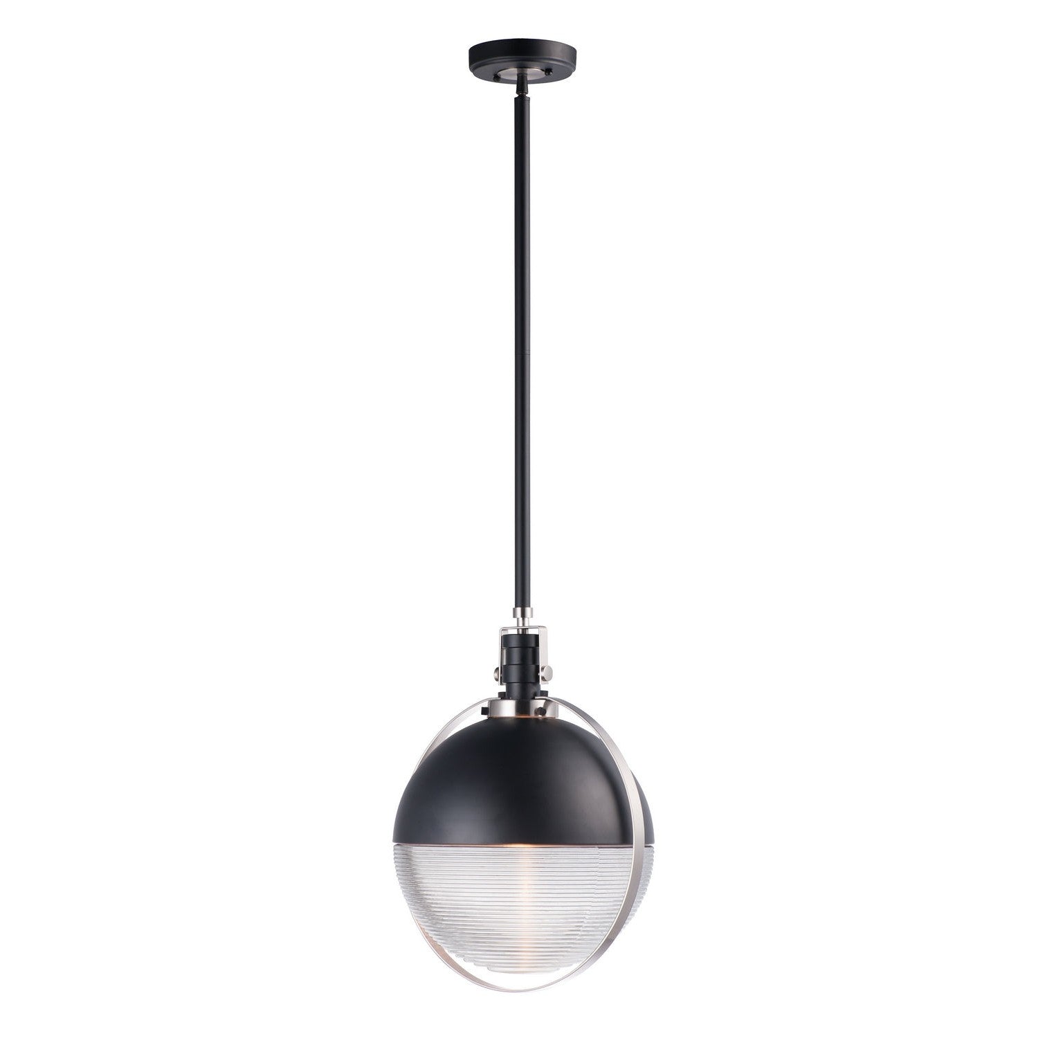 Maxim - 10080CLBKSN - LED Pendant - Axiom - Black / Satin Nickel