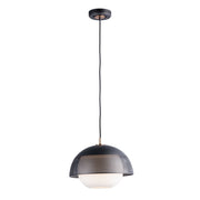 Maxim - 10082WTBKSBR - One Light Pendant - Perf - Black / Satin Brass