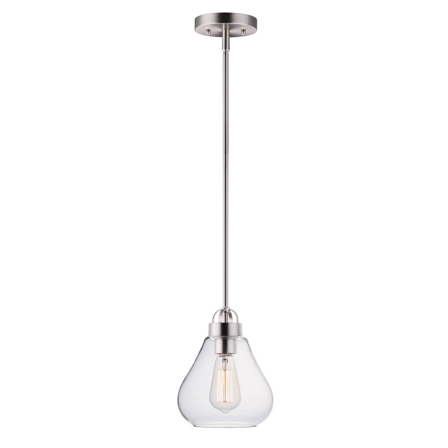 Maxim - 10091CLSN - One Light Pendant - Dianne - Satin Nickel