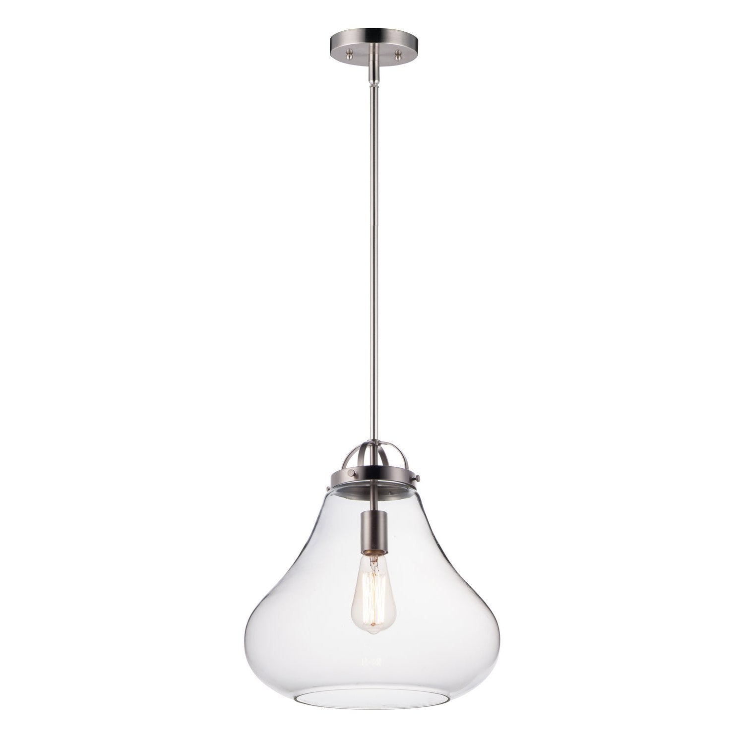 Maxim - 10093CLSN - One Light Pendant - Stella - Satin Nickel