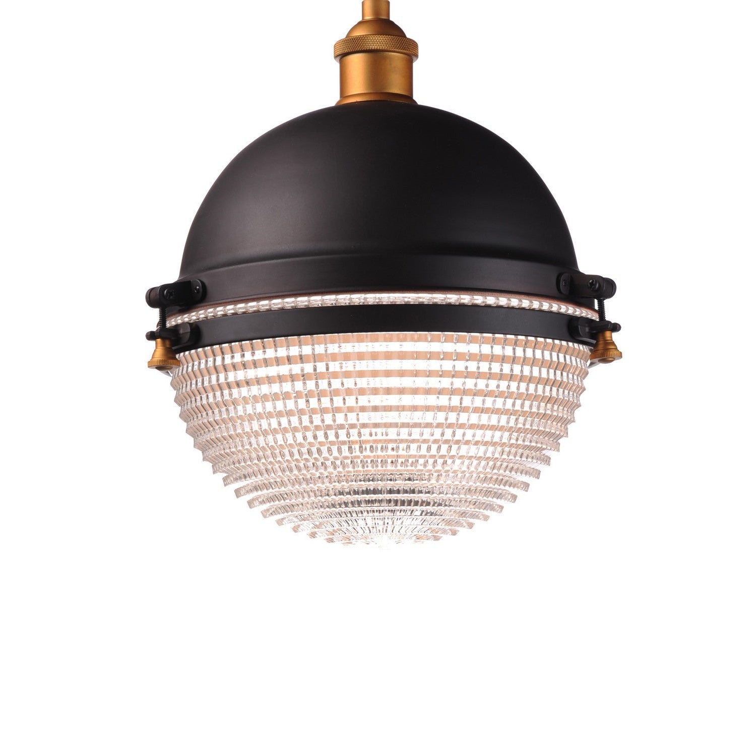 Maxim - 10187OIAB - One Light Outdoor Pendant - Portside - Oil Rubbed Bronze / Antique Brass