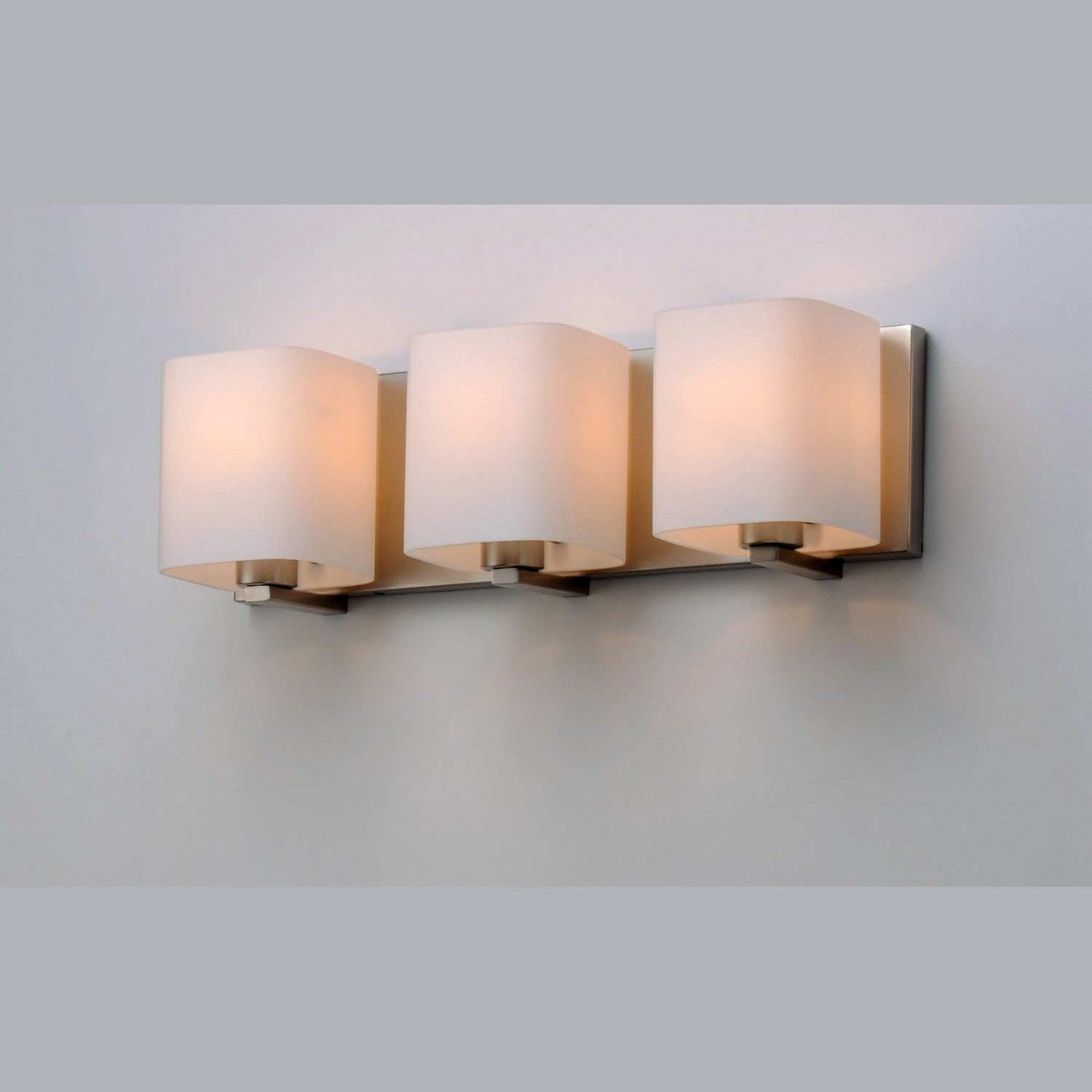 Maxim - 11253SWSN - Three Light Bath Vanity - Wrap - Satin Nickel