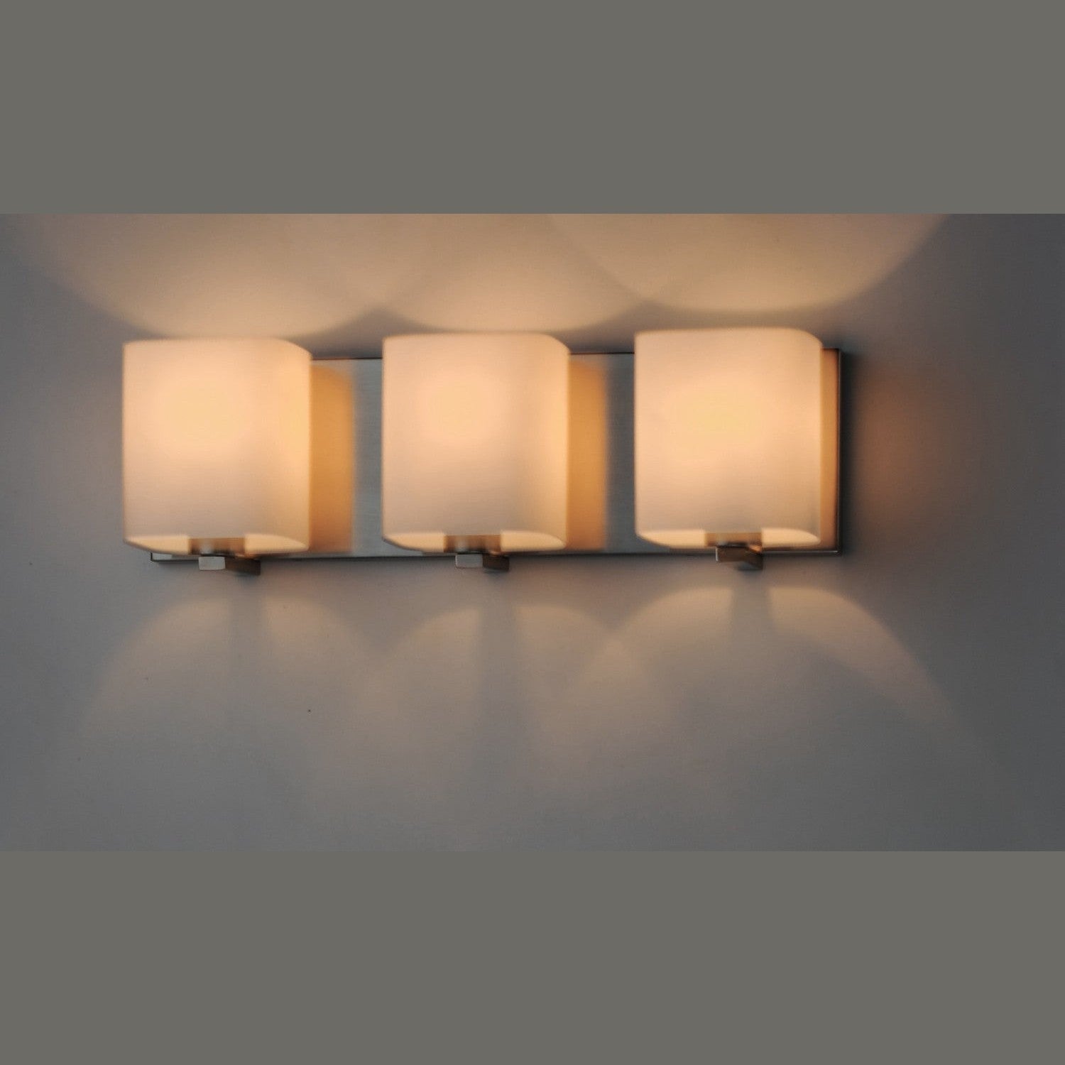 Maxim - 11253SWSN - Three Light Bath Vanity - Wrap - Satin Nickel