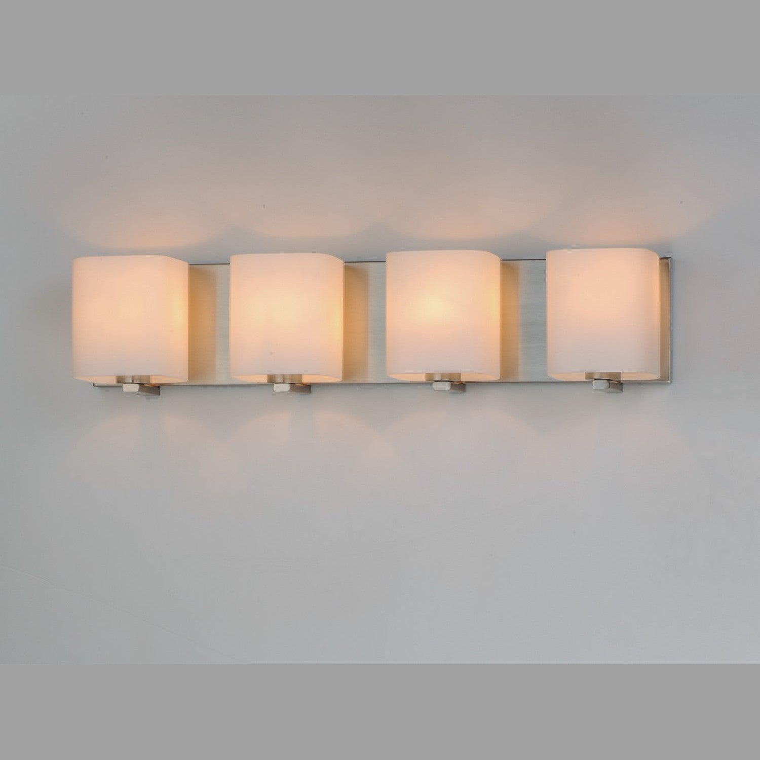 Maxim - 11254SWSN - Four Light Bath Vanity - Wrap - Satin Nickel