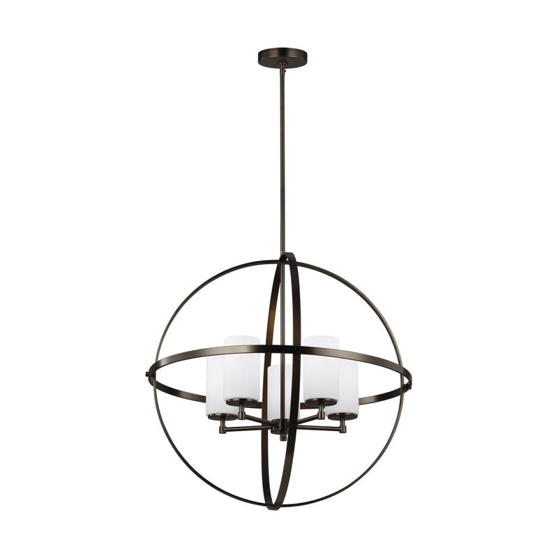 Generation Lighting - 3124605-778 - Five Light Chandelier - Alturas - Brushed Oil Rubbed Bronze