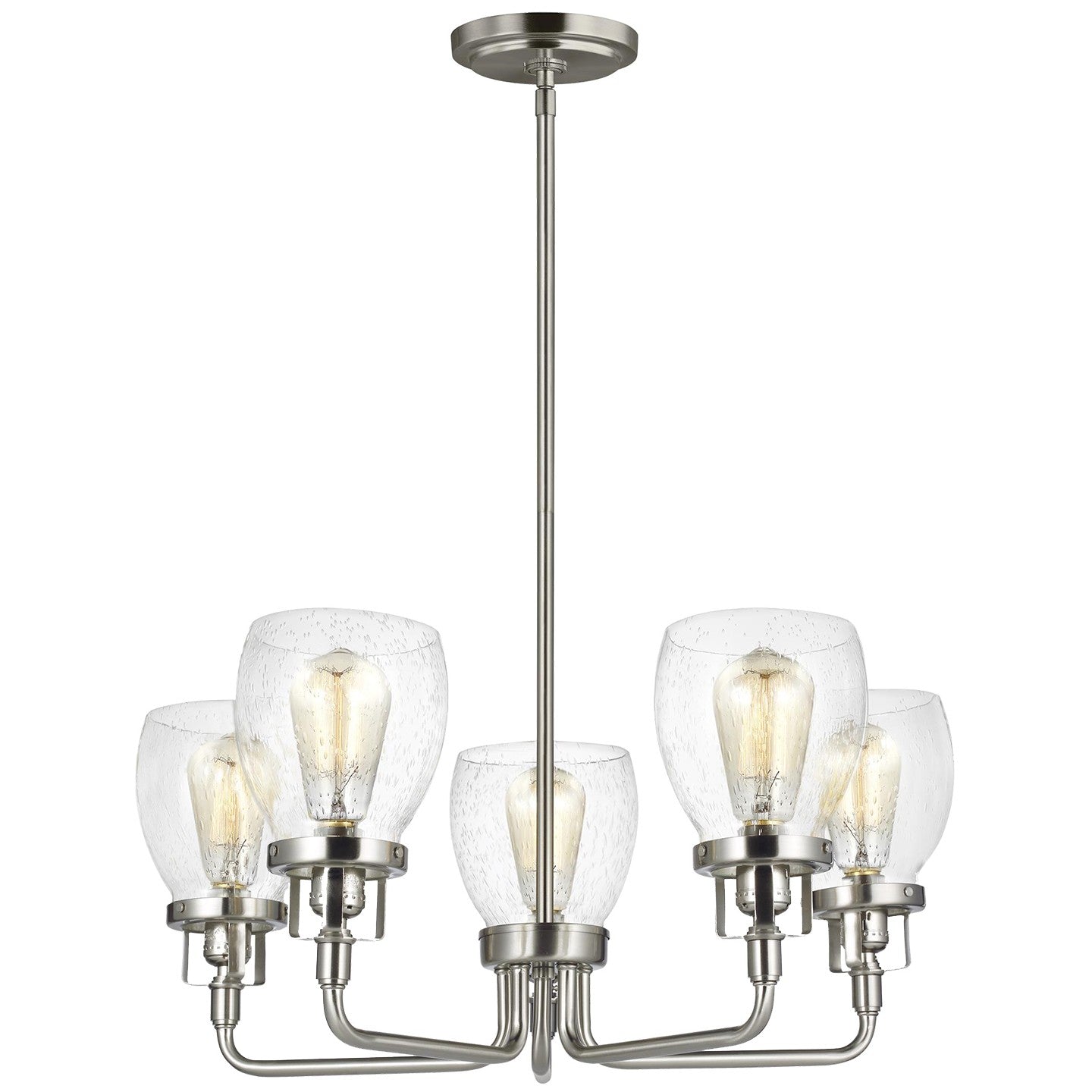 Generation Lighting - 3214505-962 - Five Light Chandelier - Belton - Brushed Nickel