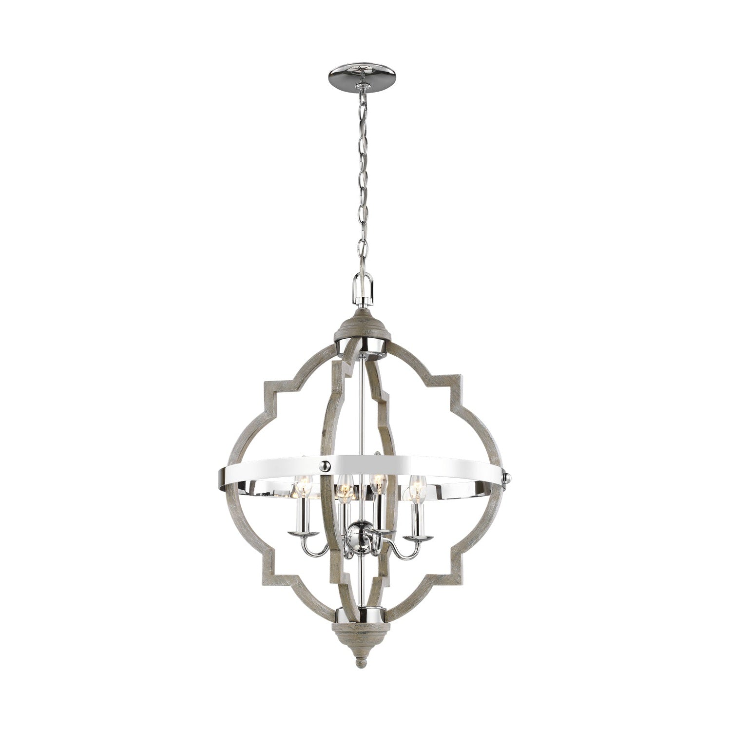 Generation Lighting - 5124904EN-872 - Four Light Hall / Foyer - Socorro - Washed Pine