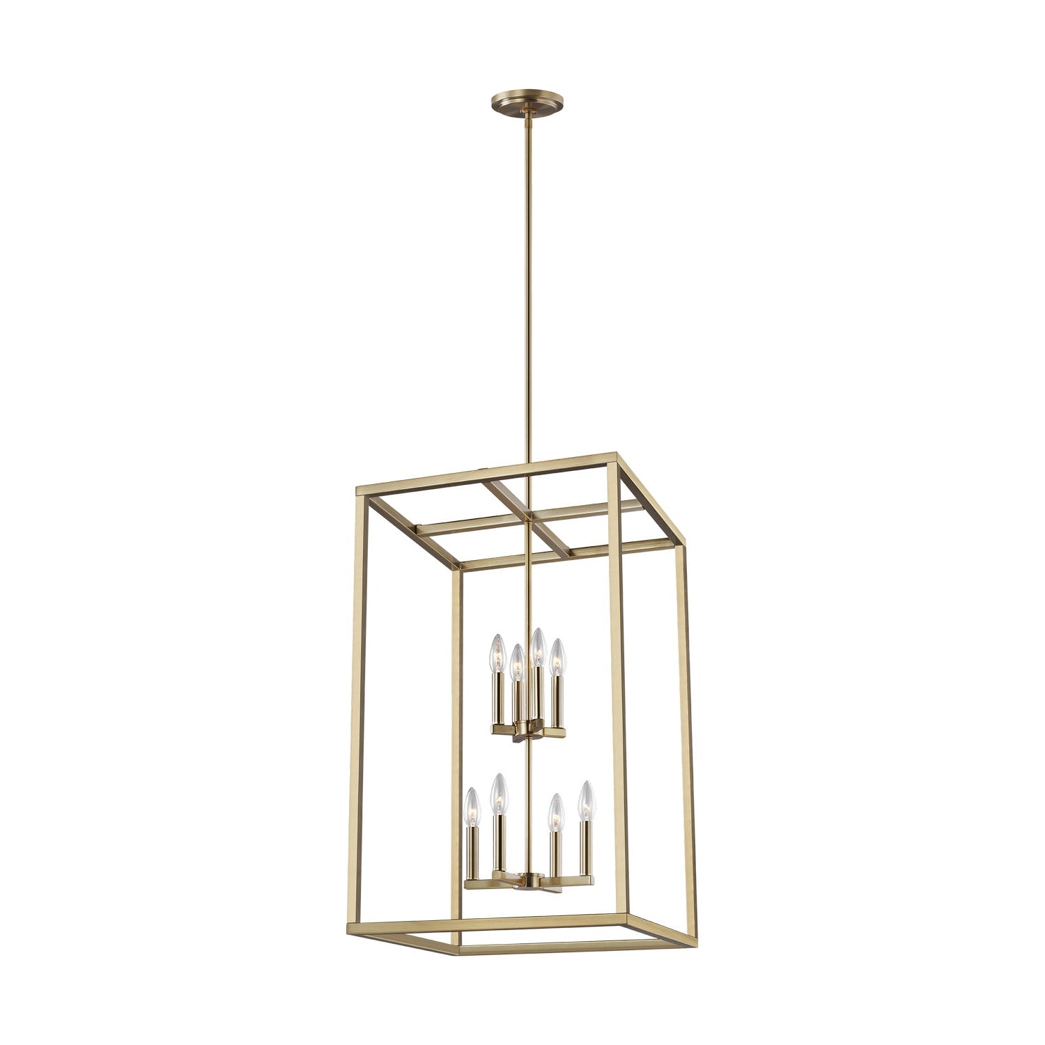Generation Lighting - 5134508EN-848 - Eight Light Hall / Foyer - Moffet Street - Satin Brass