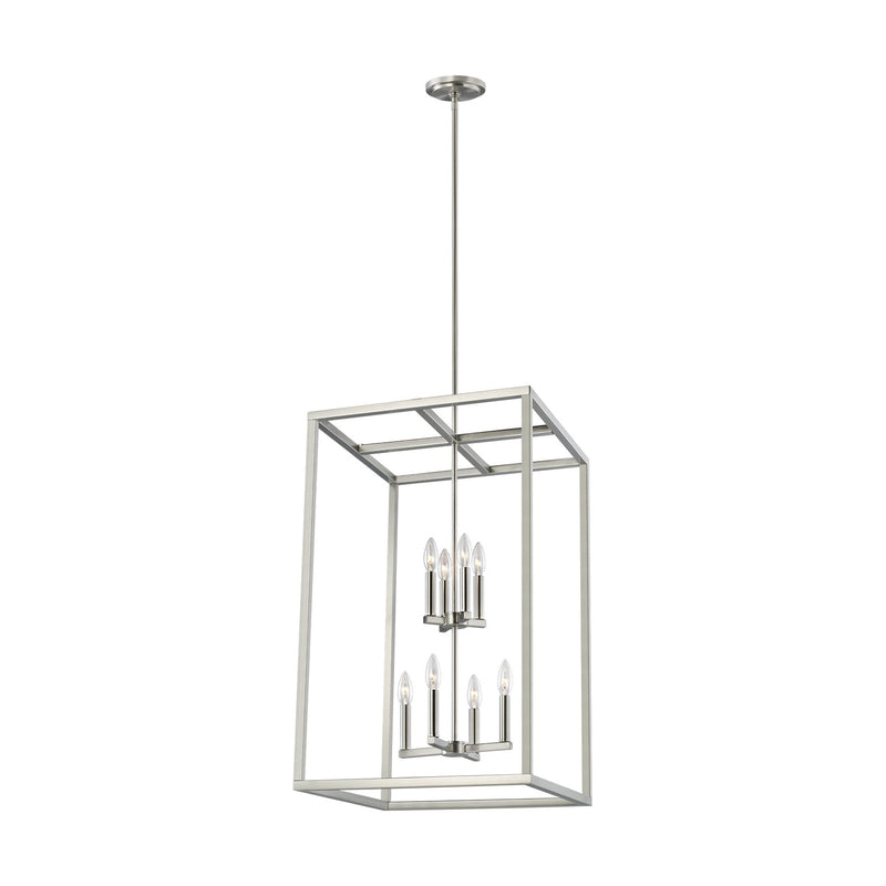 Generation Lighting - 5134508EN-962 - Eight Light Hall / Foyer - Moffet Street - Brushed Nickel