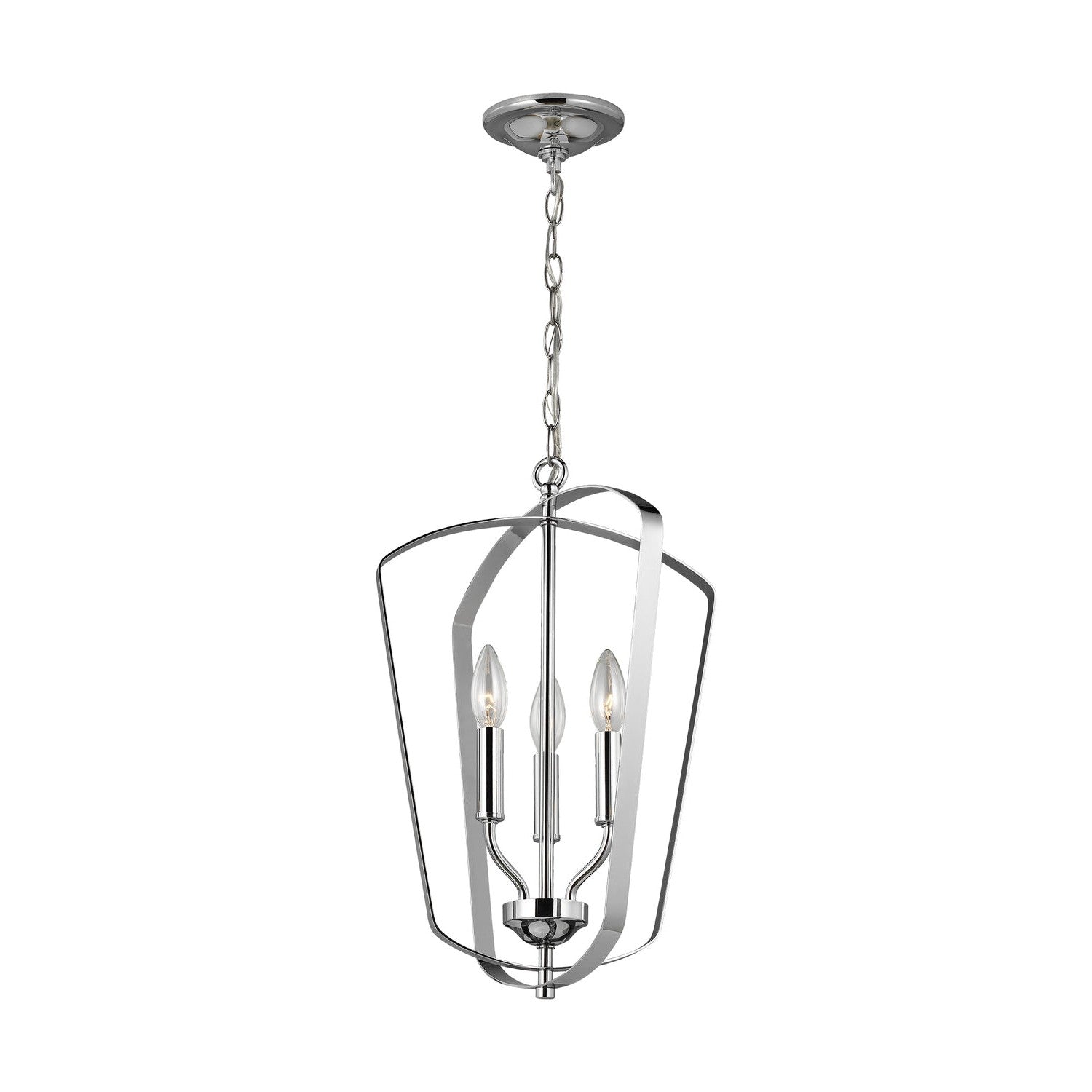 Generation Lighting - 5134903-05 - Three Light Hall / Foyer Pendant - Romee - Chrome