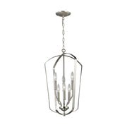 Generation Lighting - 5134906EN-962 - Six Light Hall / Foyer - Romee - Brushed Nickel