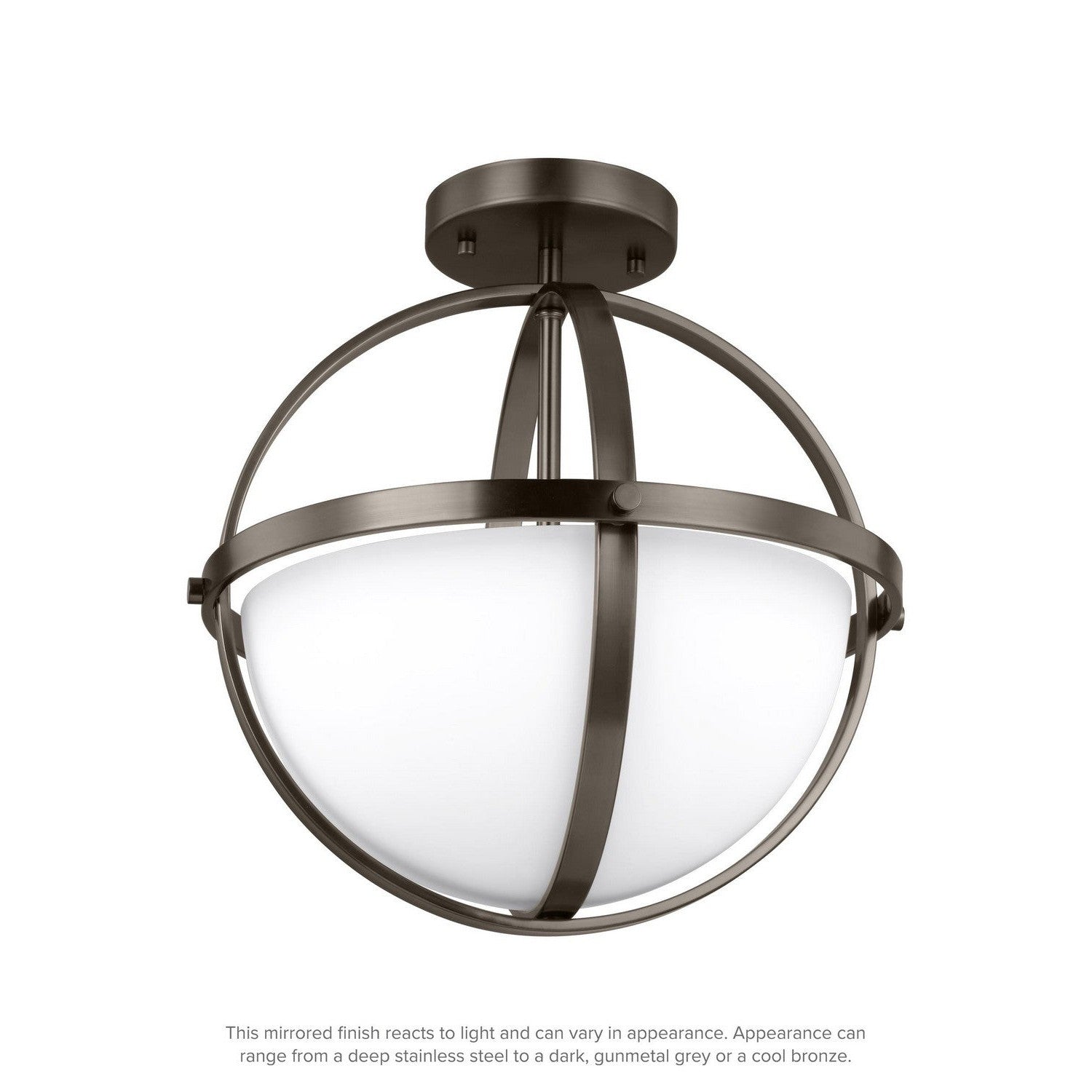 Generation Lighting - 7724602-778 - Two Light Semi-Flush Convertible Pendant - Alturas - Brushed Oil Rubbed Bronze