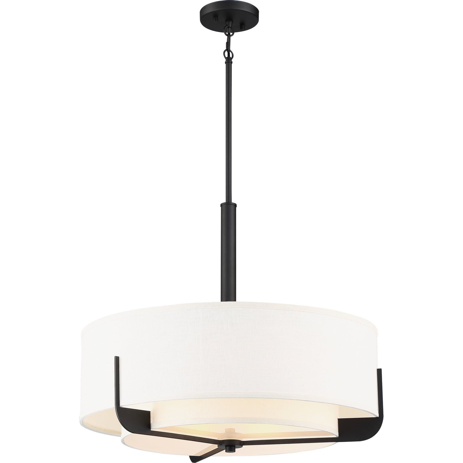 Nuvo Lighting - 60-6544 - Four Light Pendant - Frankie - Aged Bronze