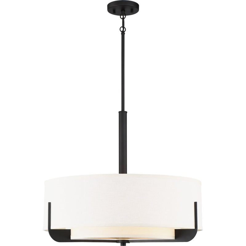 Nuvo Lighting - 60-6544 - Four Light Pendant - Frankie - Aged Bronze