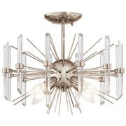 Kichler - 44277PN - Four Light Semi Flush Mount - Eris - Polished Nickel