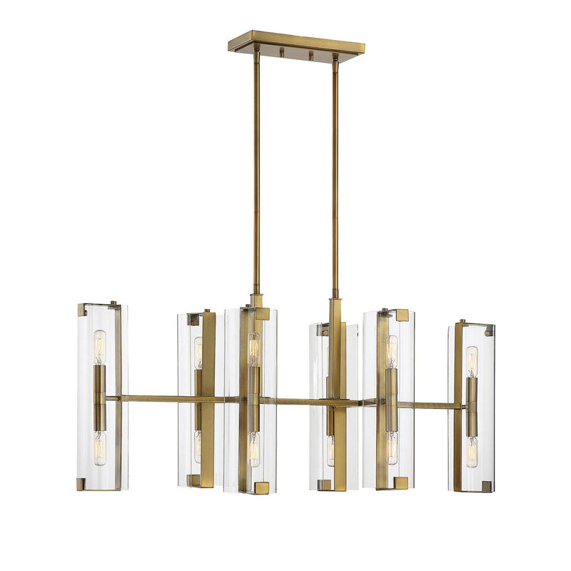 Savoy House - 1-9773-12-322 - 12 Light Chandelier - Winfield - Warm Brass