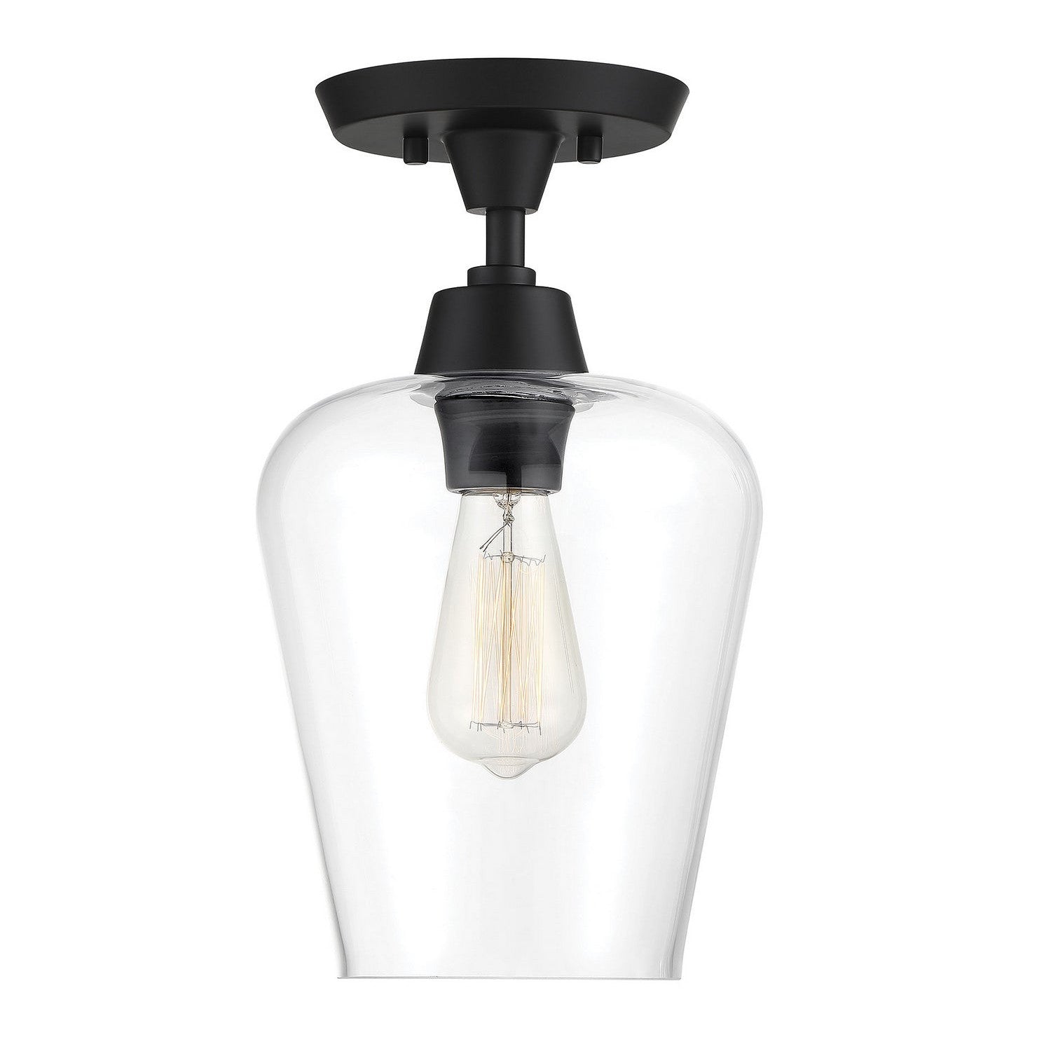 Savoy House - 6-4037-1-BK - One Light Semi-Flush Mount - Octave - Black
