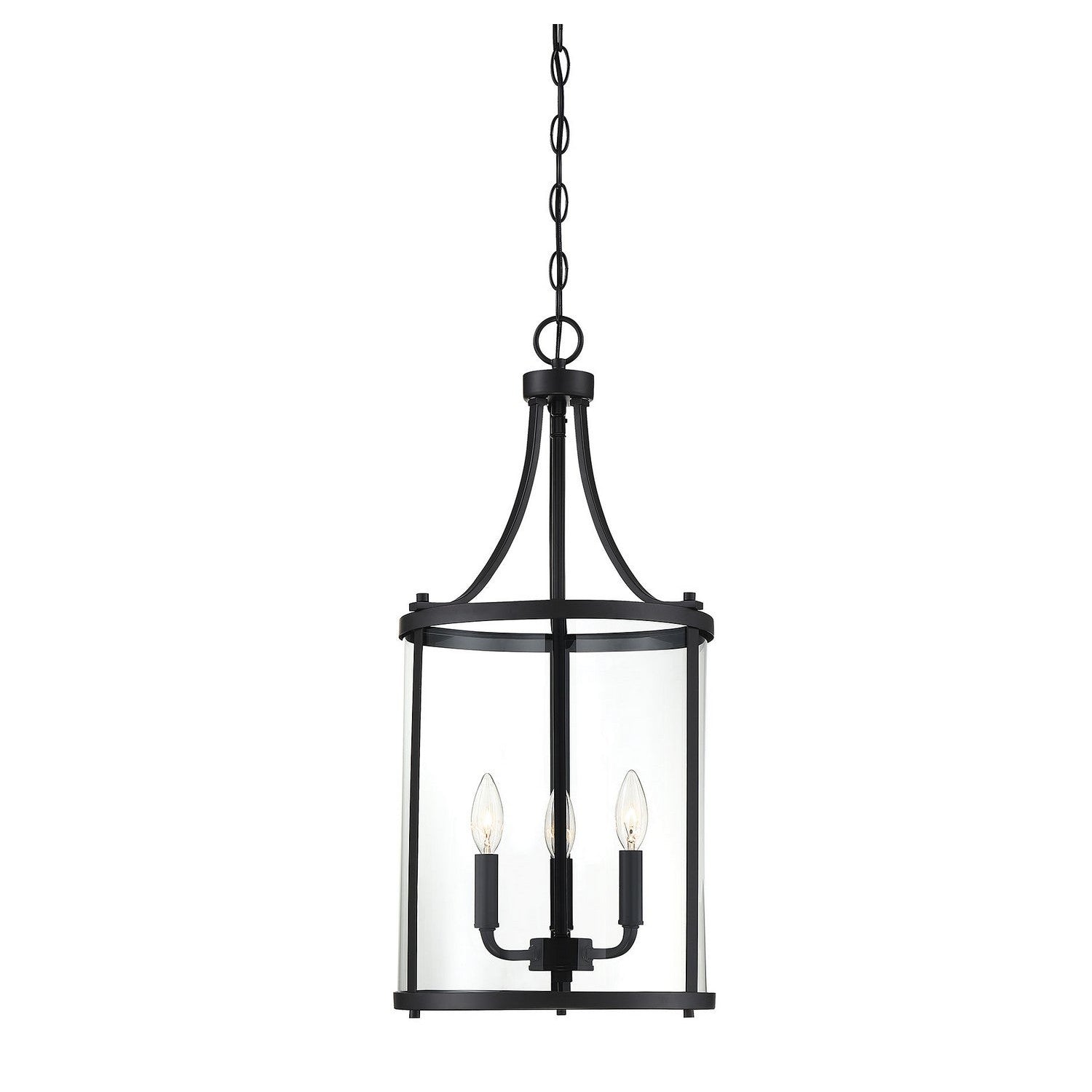Savoy House - 7-1040-3-BK - Three Light Foyer Pendant - Penrose - Black