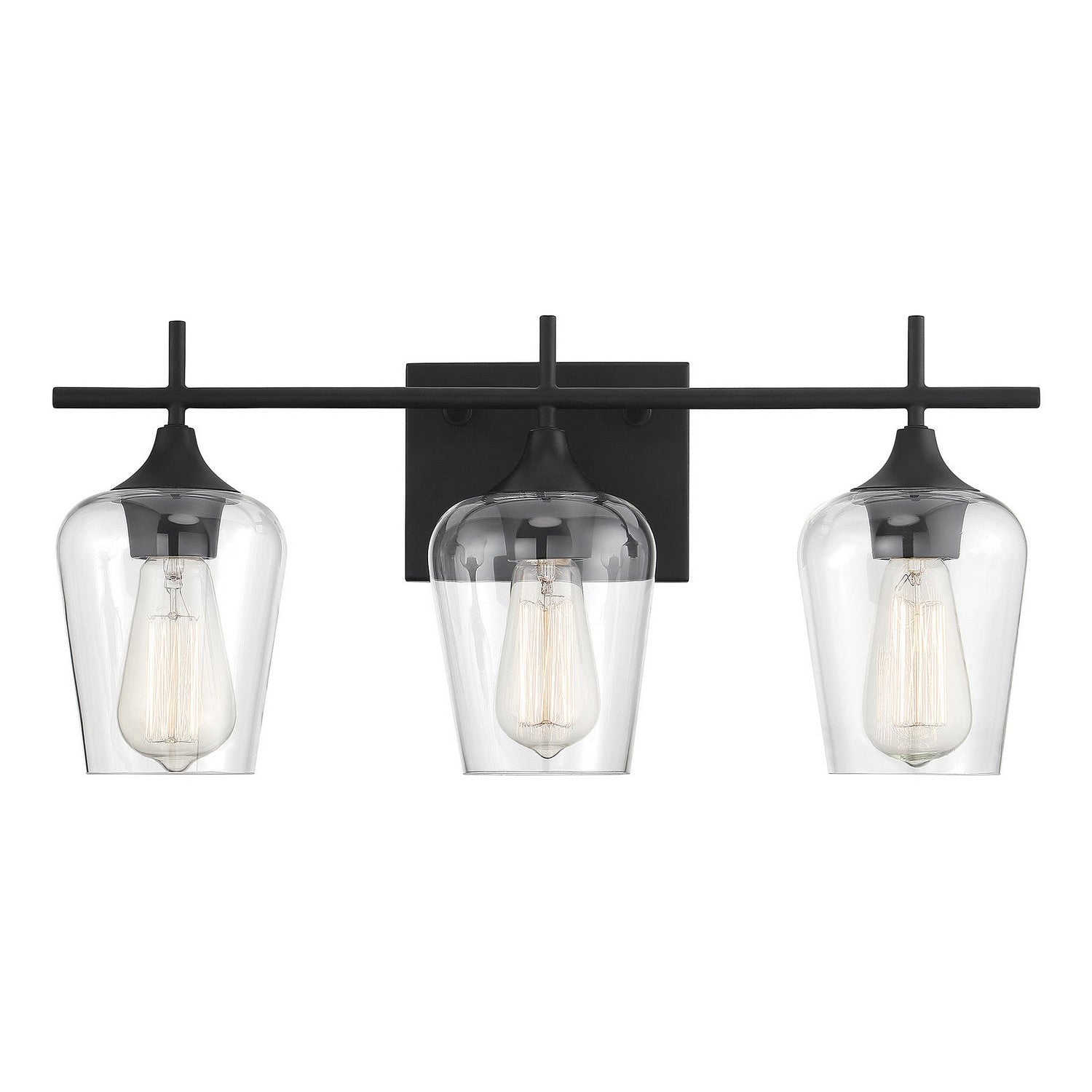 Savoy House - 8-4030-3-BK - Three Light Bath Bar - Octave - Black