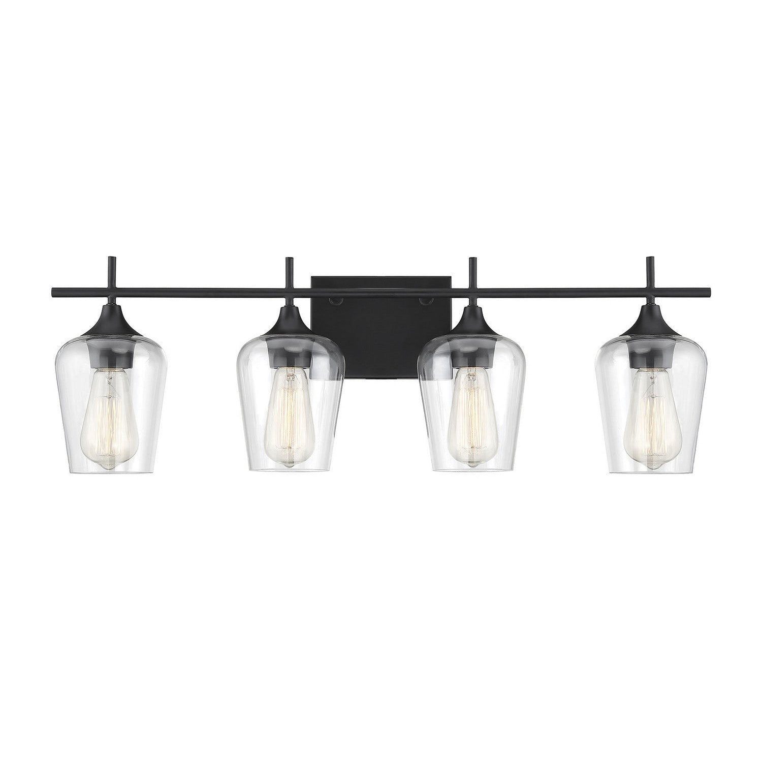 Savoy House - 8-4030-4-BK - Four Light Bath Bar - Octave - Black
