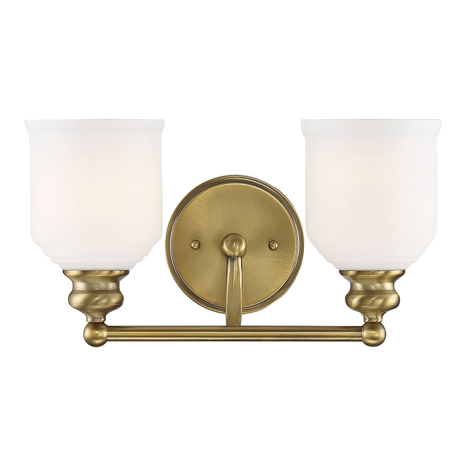 Savoy House - 8-6836-2-322 - Two Light Bath Bar - Melrose - Warm Brass