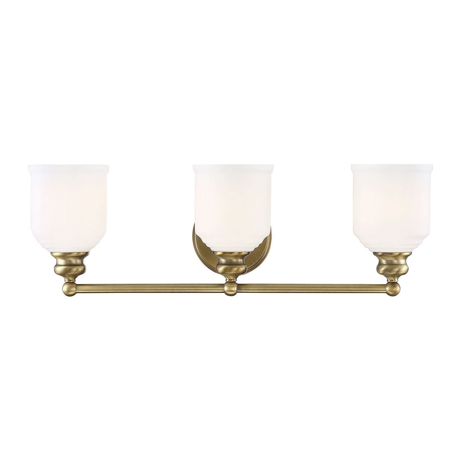 Savoy House - 8-6836-3-322 - Three Light Bath Bar - Melrose - Warm Brass