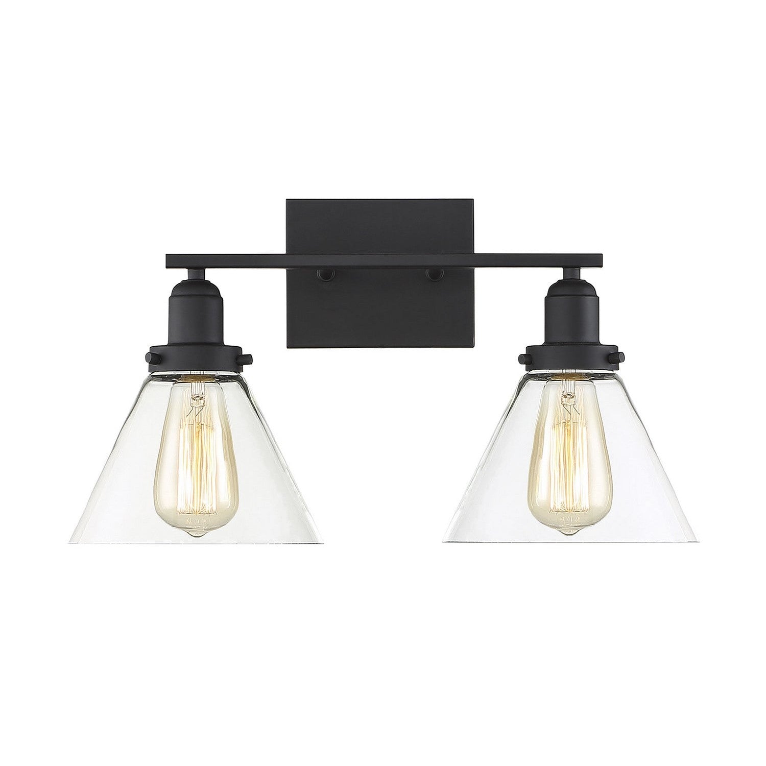 Savoy House - 8-9130-2-BK - Two Light Bath Bar - Drake - Black