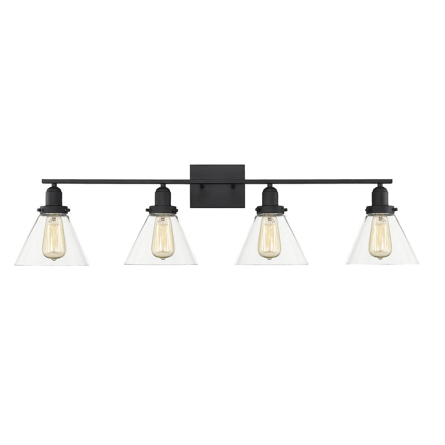 Savoy House - 8-9130-4-BK - Four Light Bath Bar - Drake - Black