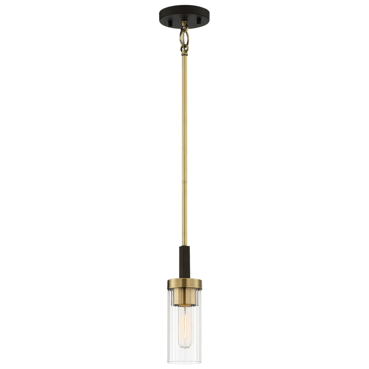 Minka-Lavery - 3040-560 - One Light Mini Pendant - Ainsley Court - Aged Kinston Bronze W/Brushed