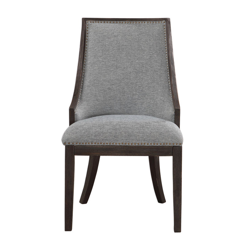 Uttermost - 23481 - Accent Chair - Janis - Antique Brass