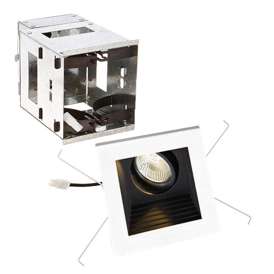 W.A.C. Lighting - MT-3LD111R-F935-BK - LED Single Light Remodel Housing with Trim and Light Engine - Mini Led Multiple Spots - Black
