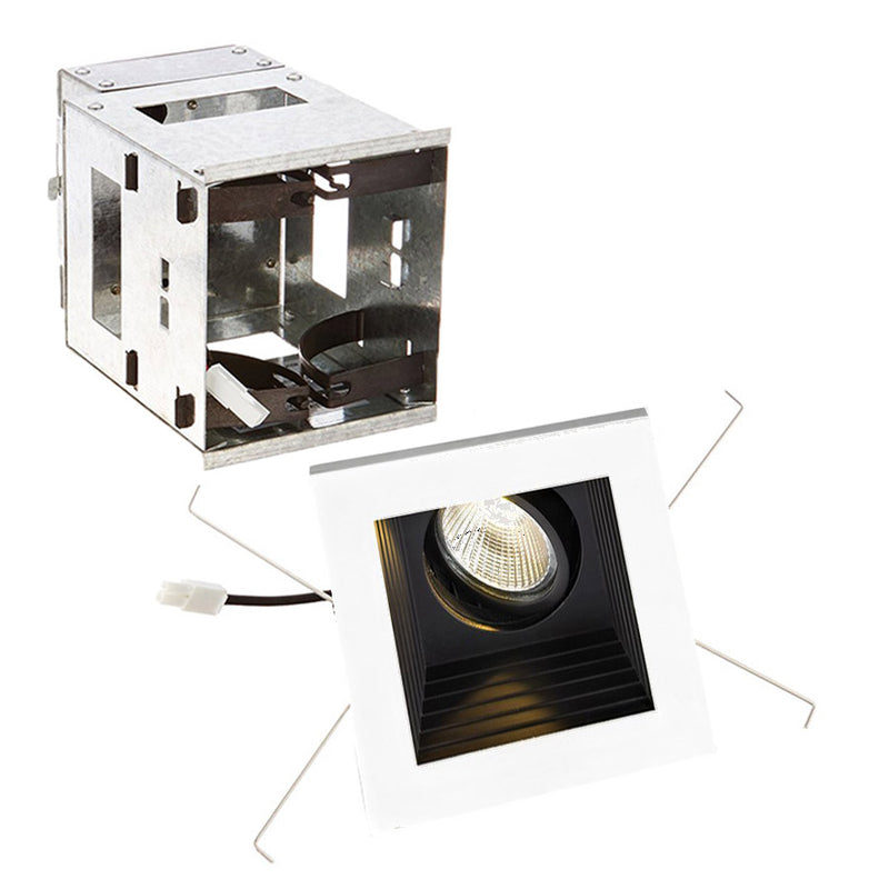 W.A.C. Lighting - MT-3LD111R-F940-BK - LED Single Light Remodel Housing with Trim and Light Engine - Mini Led Multiple Spots - Black