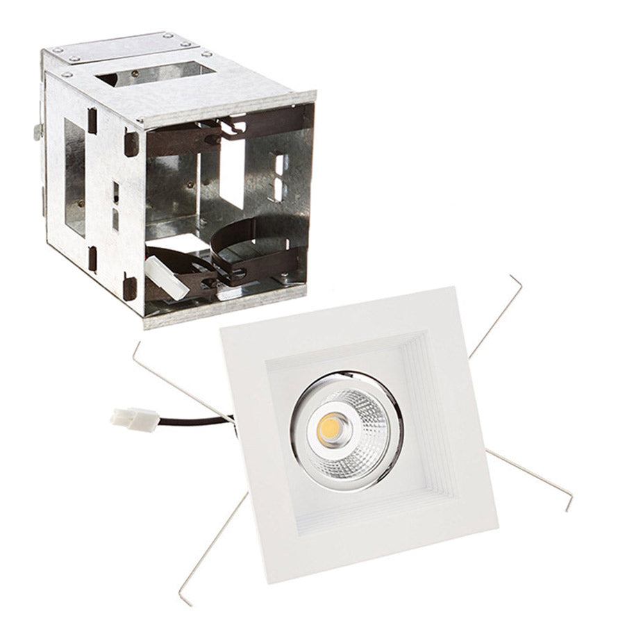 W.A.C. Lighting - MT-3LD111R-F940-WT - LED Single Light Remodel Housing with Trim and Light Engine - Mini Led Multiple Spots - White