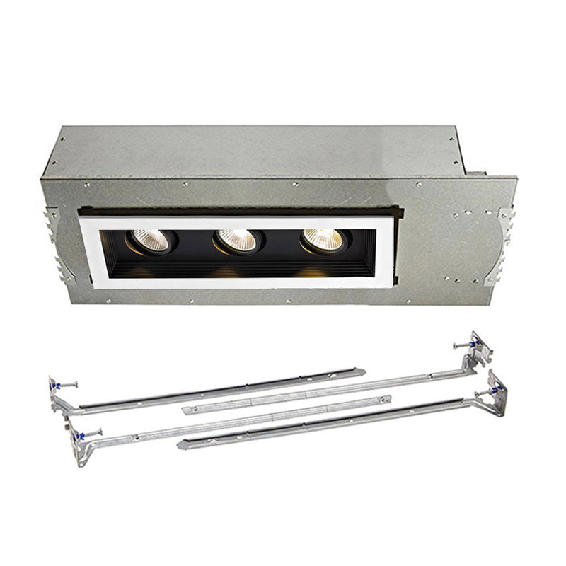 W.A.C. Lighting - MT-3LD311NA-W930BK - LED Three Light New Construction Housing with Trim and Light Engine - Mini Led Multiple Spots - Black