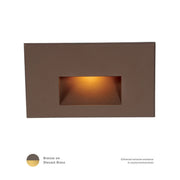 W.A.C. Lighting - WL-LED100-AM-BBR - LED Step and Wall Light - Led100 - Bronze on Brass