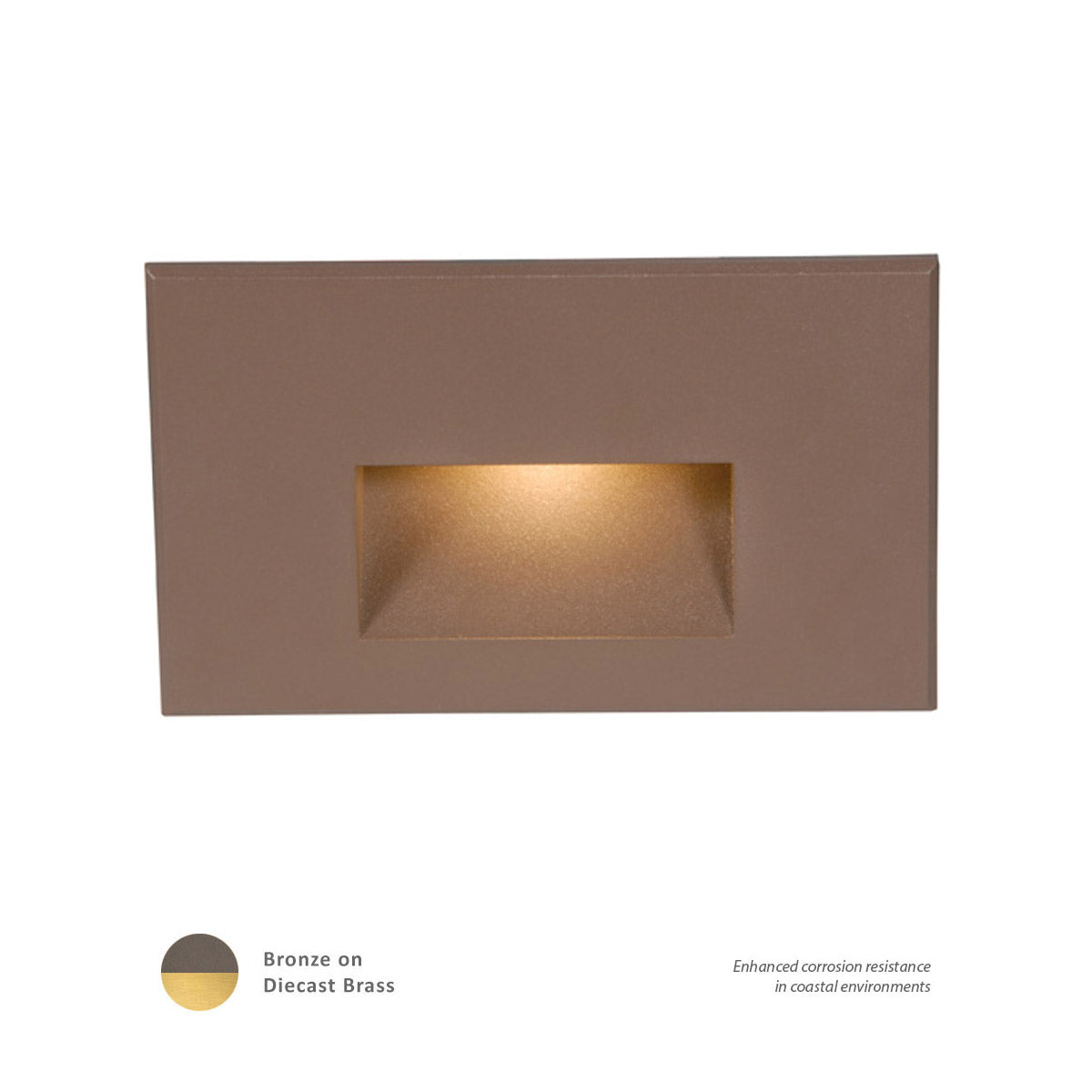 W.A.C. Lighting - WL-LED100-C-BBR - LED Step and Wall Light - Led100 - Bronze On Brass