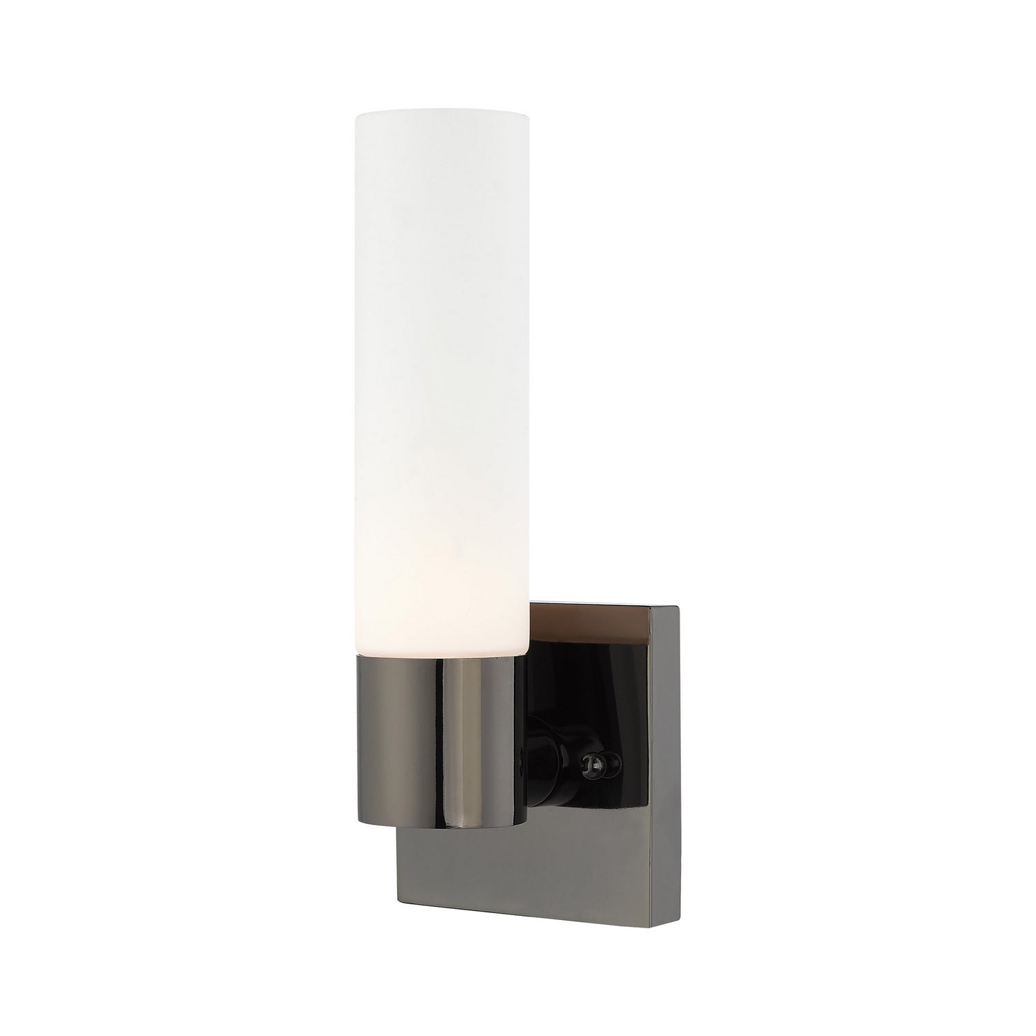 Livex Lighting - 10101-46 - One Light Wall Sconce - Aero - Black Chrome