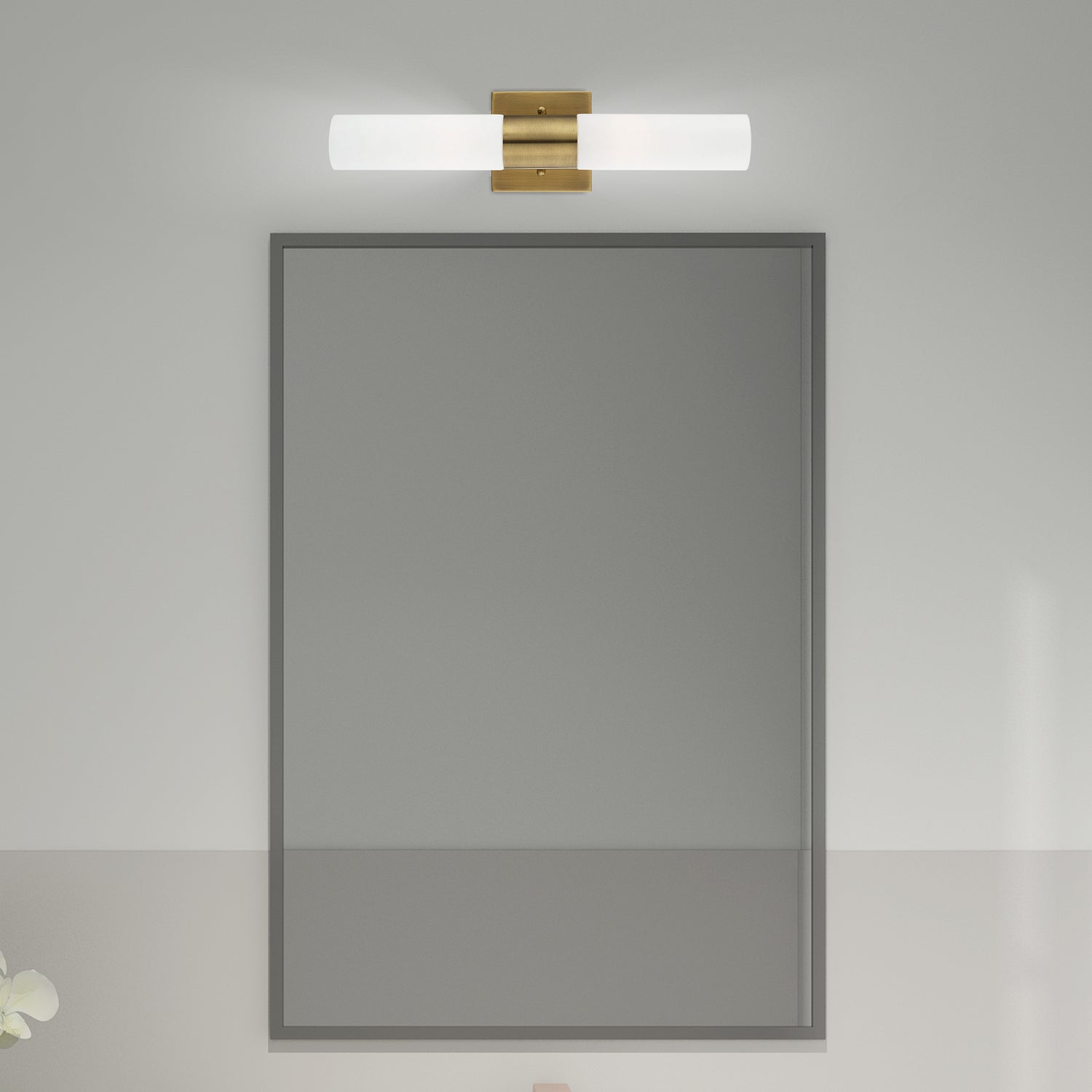 Livex Lighting - 10102-01 - Two Light Bath Vanity - Aero - Antique Brass