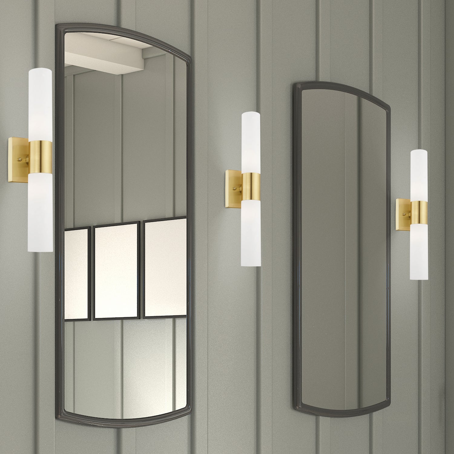 Livex Lighting - 10102-12 - Two Light Bath Vanity - Aero - Satin Brass