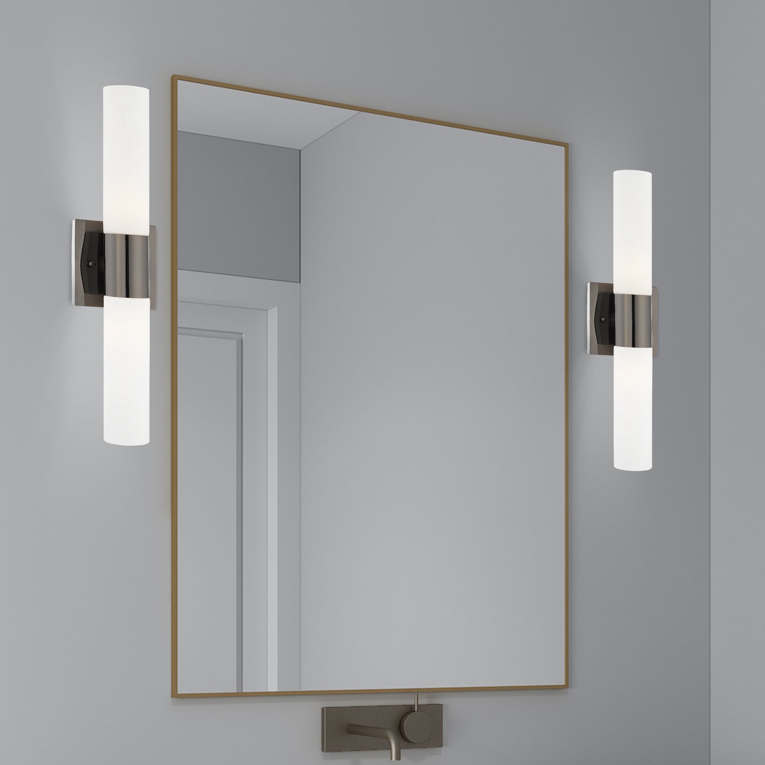 Livex Lighting - 10102-46 - Two Light Bath Vanity - Aero - Black Chrome