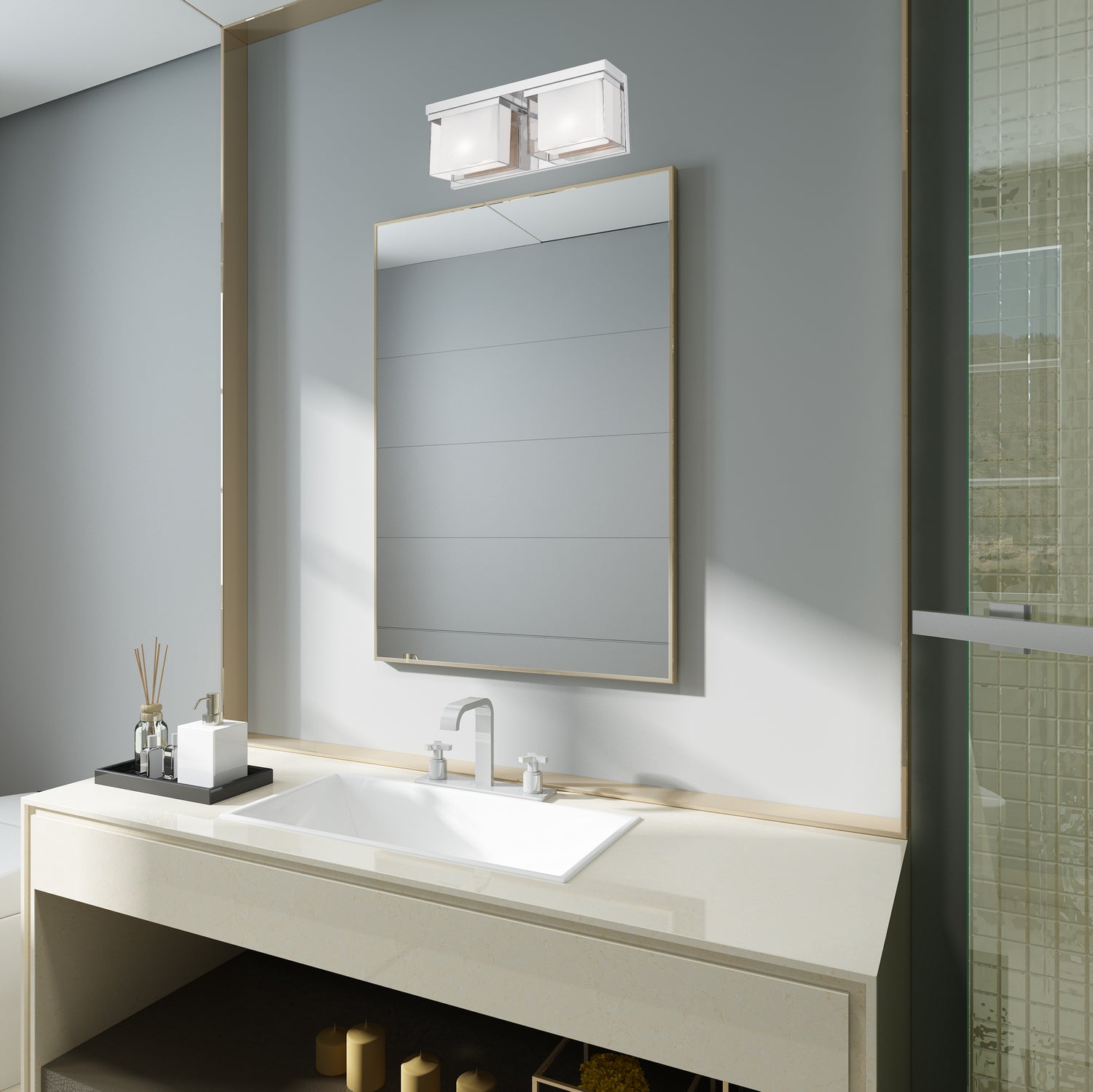 Livex Lighting - 10122-05 - Two Light Bath Vanity - Duval - Polished Chrome