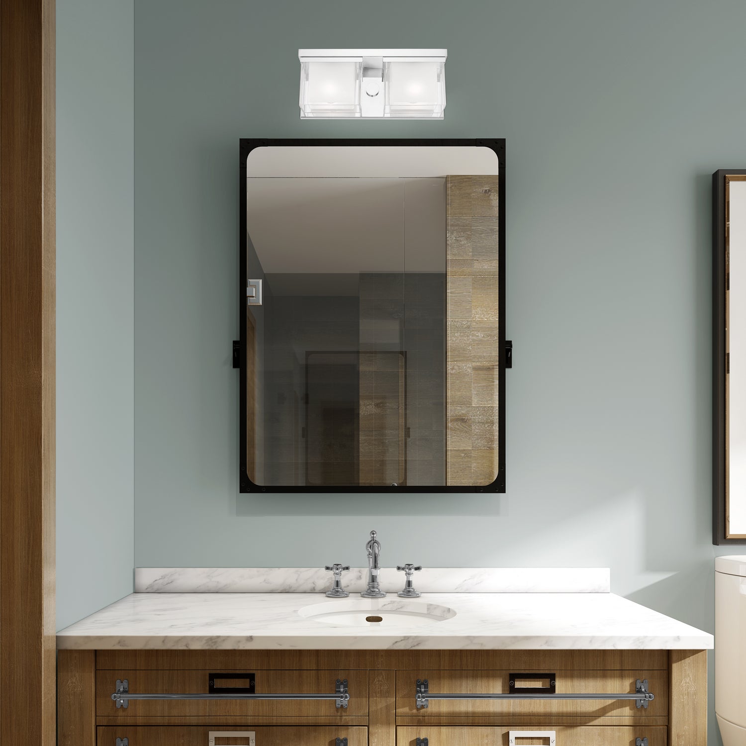 Livex Lighting - 10122-05 - Two Light Bath Vanity - Duval - Polished Chrome