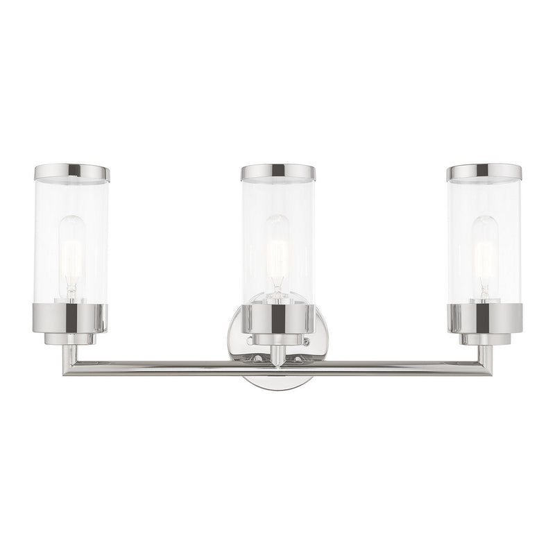 Livex Lighting - 10363-05 - Three Light Bath Vanity - Hillcrest - Polished Chrome