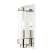Livex Lighting - 20721-05 - One Light Outdoor Wall Lantern - Hillcrest - Polished Chrome