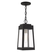 Livex Lighting - 20854-04 - One Light Outdoor Pendant - Oslo - Black w/ Brushed Nickel