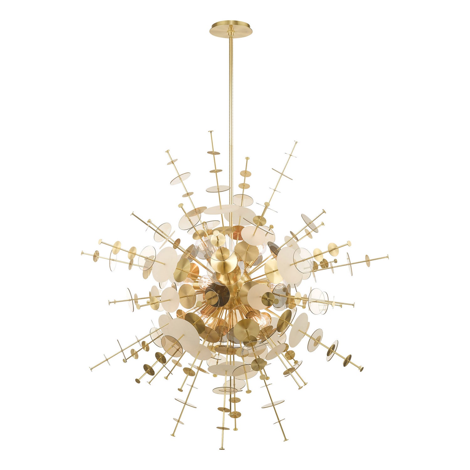 Livex Lighting - 40079-12 - 12 Light Foyer Chandelier - Circulo - Satin Brass