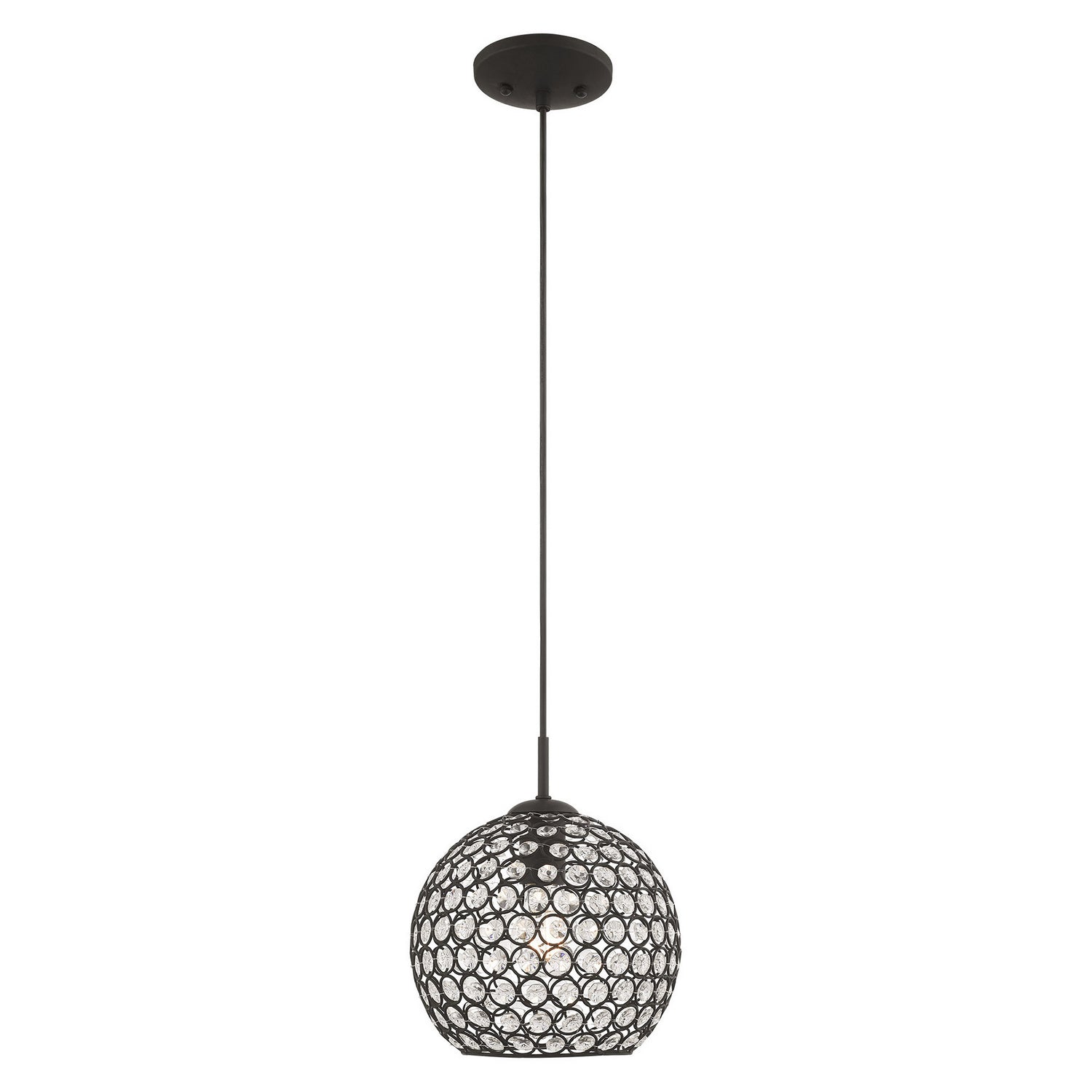 Livex Lighting - 40440-04 - One Light Mini Pendant - Cassandra - Black