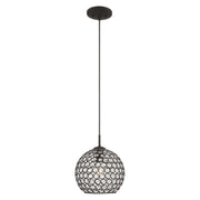 Livex Lighting - 40440-04 - One Light Mini Pendant - Cassandra - Black