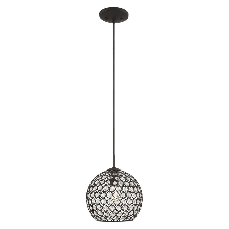 Livex Lighting - 40440-04 - One Light Mini Pendant - Cassandra - Black